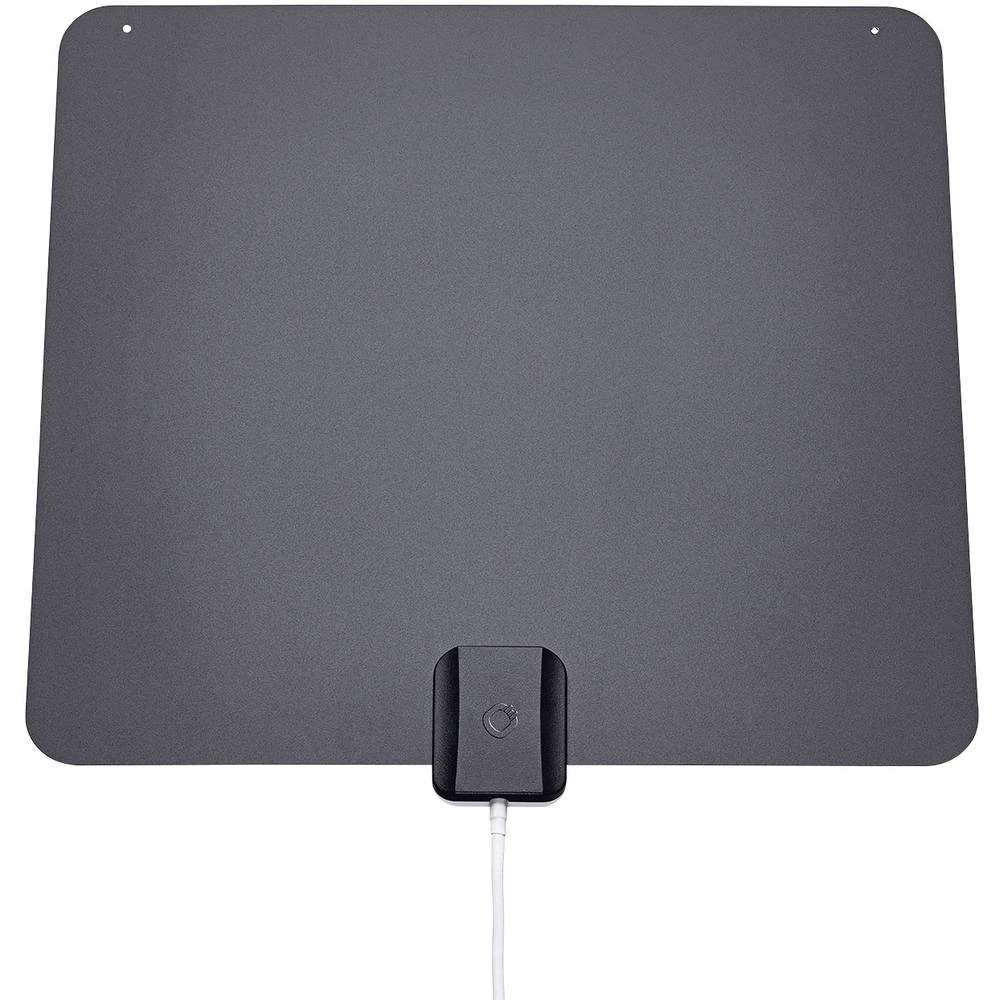 Aktivna DVB-T/T2 ravna antena Oehlbach XXL® Razor Flat Unutrašnje područje Crna/siva slika