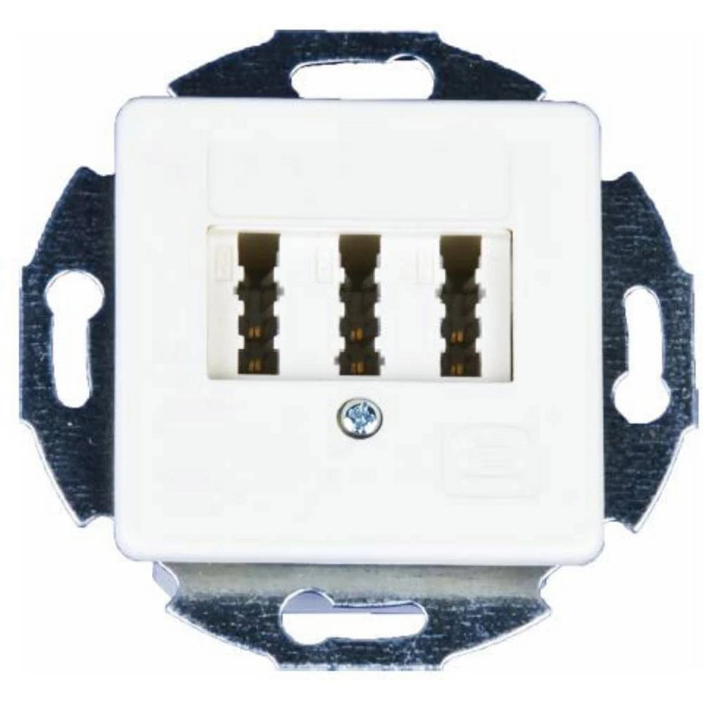 KOMOS 25383F9M telefonska utičnica telefon podžbukna čista bijela (ral 9010) slika