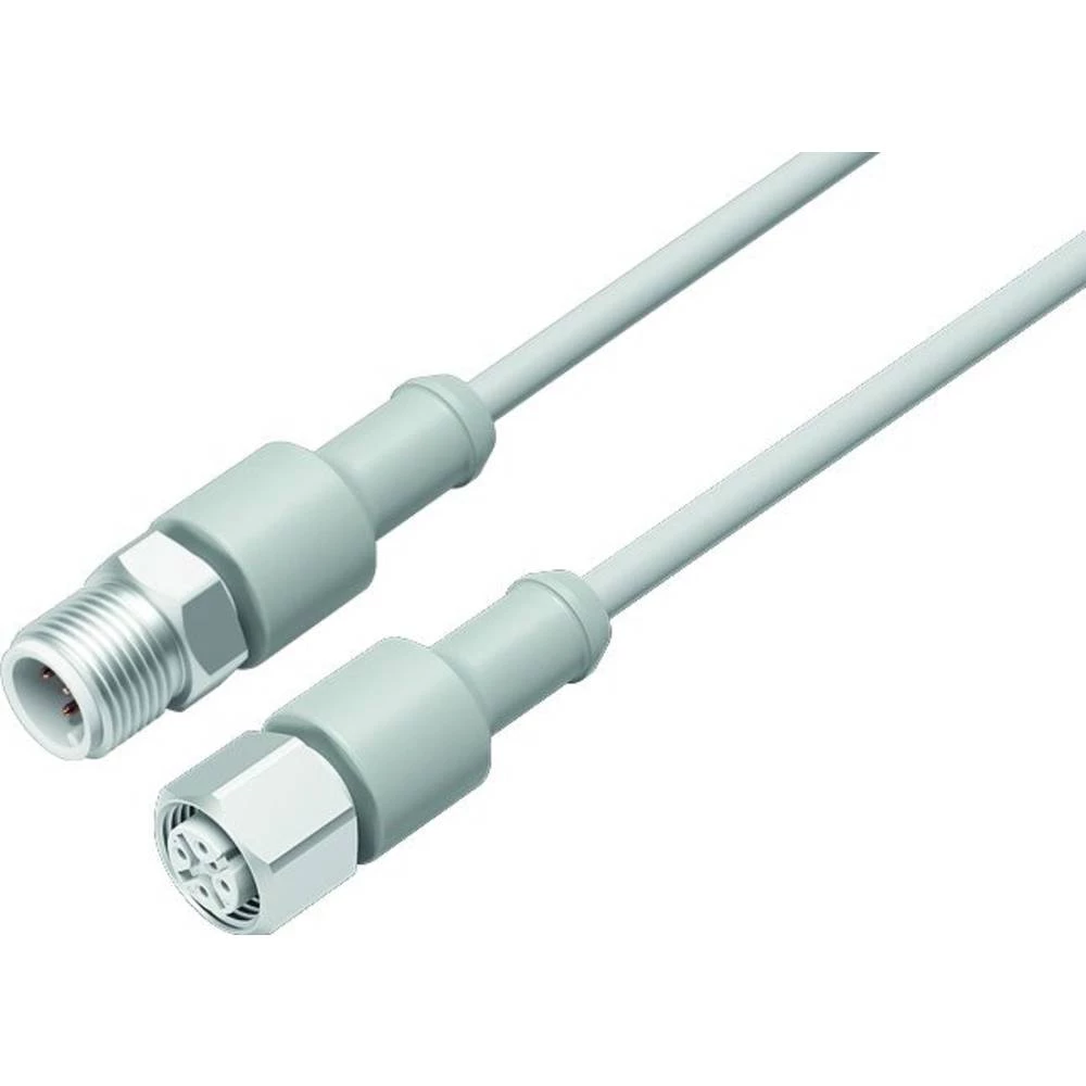 binder 77 3730 3729 40912-1000-20 utični konektor za senzor/aktivator, konfekcionirani ravni muški konektor, žženski kon slika