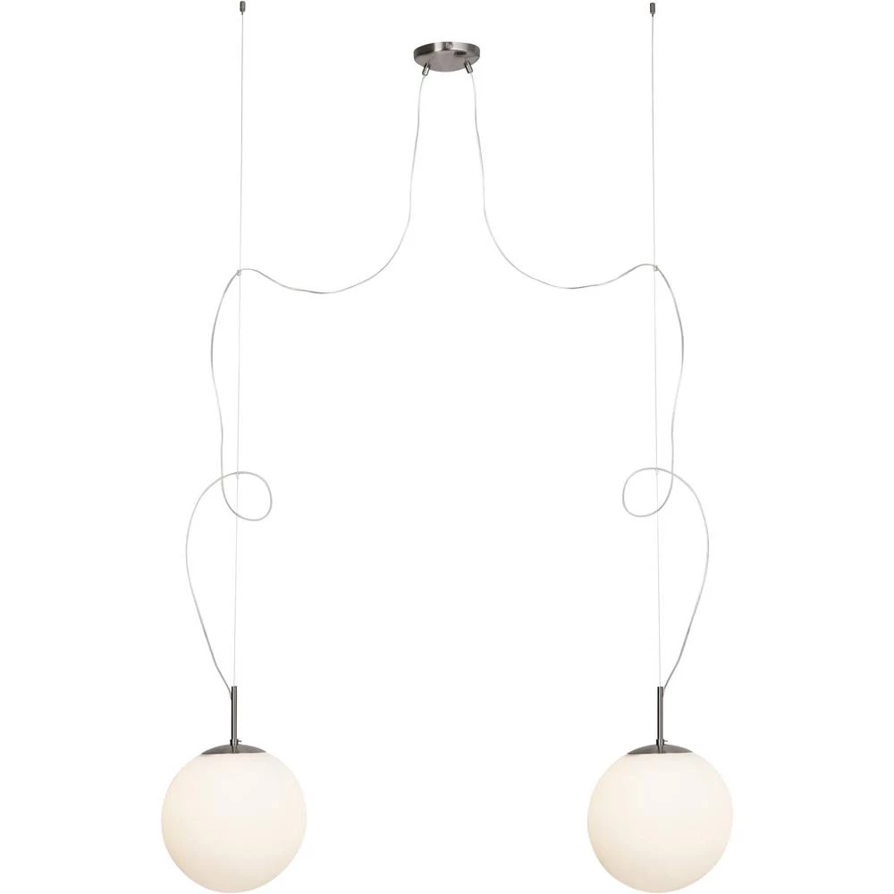 Viseća svjetiljka Halogena žarulja, LED E27 120 W Brilliant Sun 93516/05 Krom boja, Bijela slika