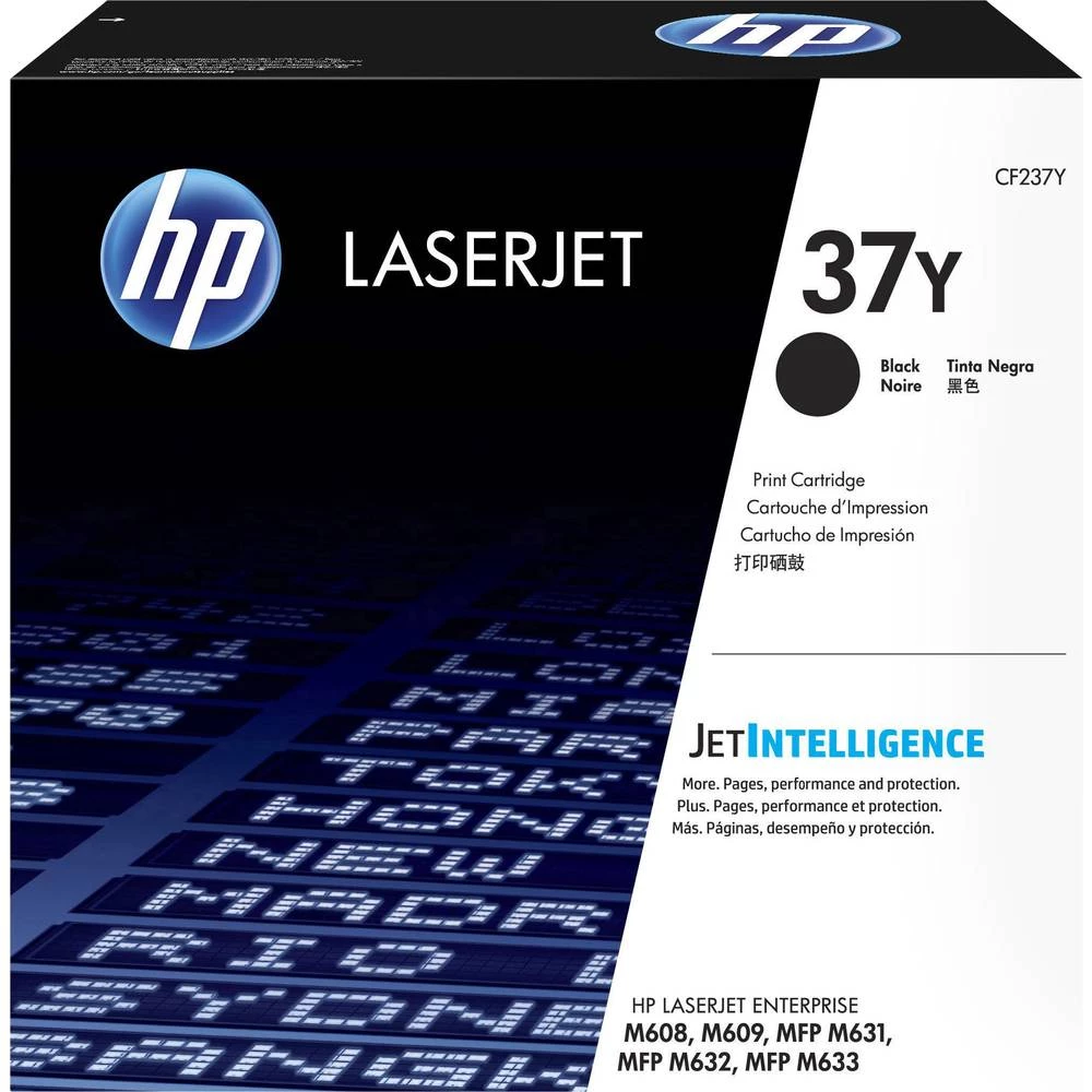 HP 37Y - Izuzetno velik prinos - crni - izvorni LaserJet toner (CF237Y) - za LaserJet Enterprise M608, M609, MFP M633; LaserJet slika