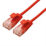 Roline green 21.44.3915 RJ45 mrežni kabel, Patch kabel CAT 6a U/UTP 2.00 m crvena (bistra) nezaštićen, bez halogena, vat