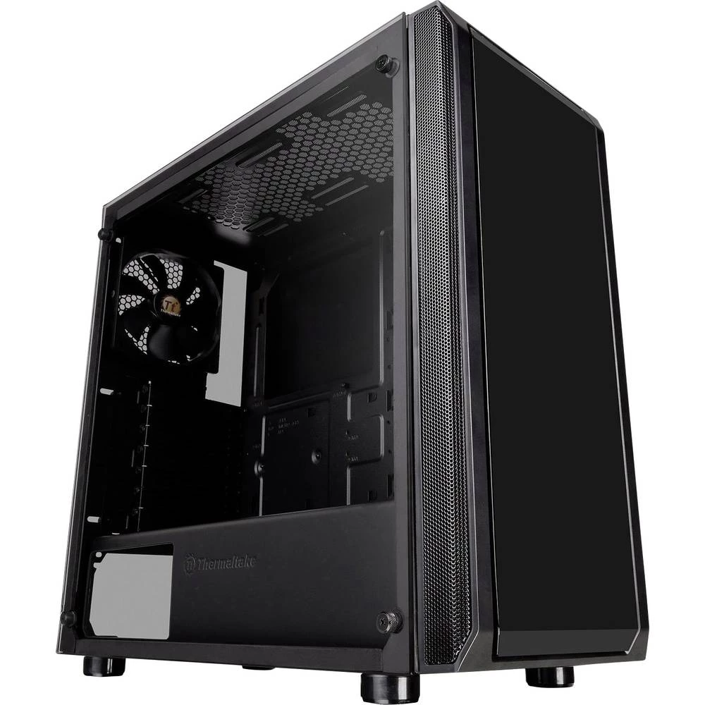 Midi-Tower Kućište za računala Thermaltake Versa J23 Tempered Glass Crna 1 predinstalirani ventilator, Bočni prozor, Instalacija slika