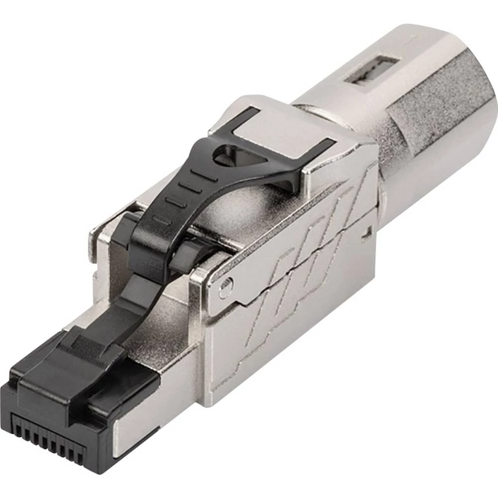 Ženski konektor, Ženski, ugradbeni, Žženski konektor, ravni Srebrna Digitus DN-93815 1 ST slika