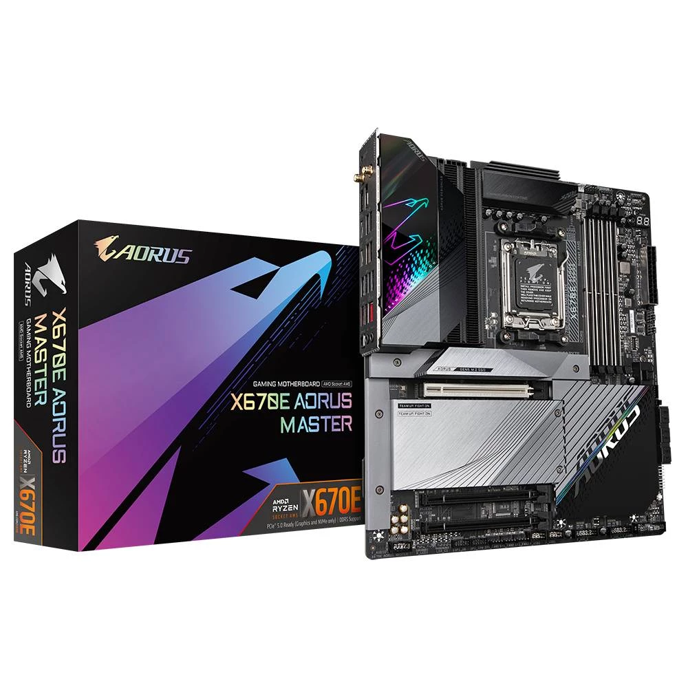 Gigabyte X670E AORUS MASTER (REV. 1.0) matična ploča Baza #####AMD AM5 Faktor oblika (detalji) ATX Set čipova matične ploče AMD® X670 slika