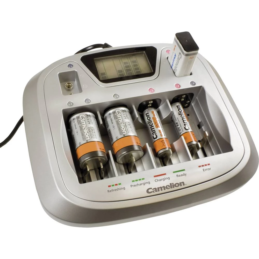 Punjač okruglih stanica Nikalj-kadmijev, Nikalj-metal-hidridni Camelion CM-3298 Micro (AAA), Mignon (AA), Baby (C), Mono (D), 9 slika