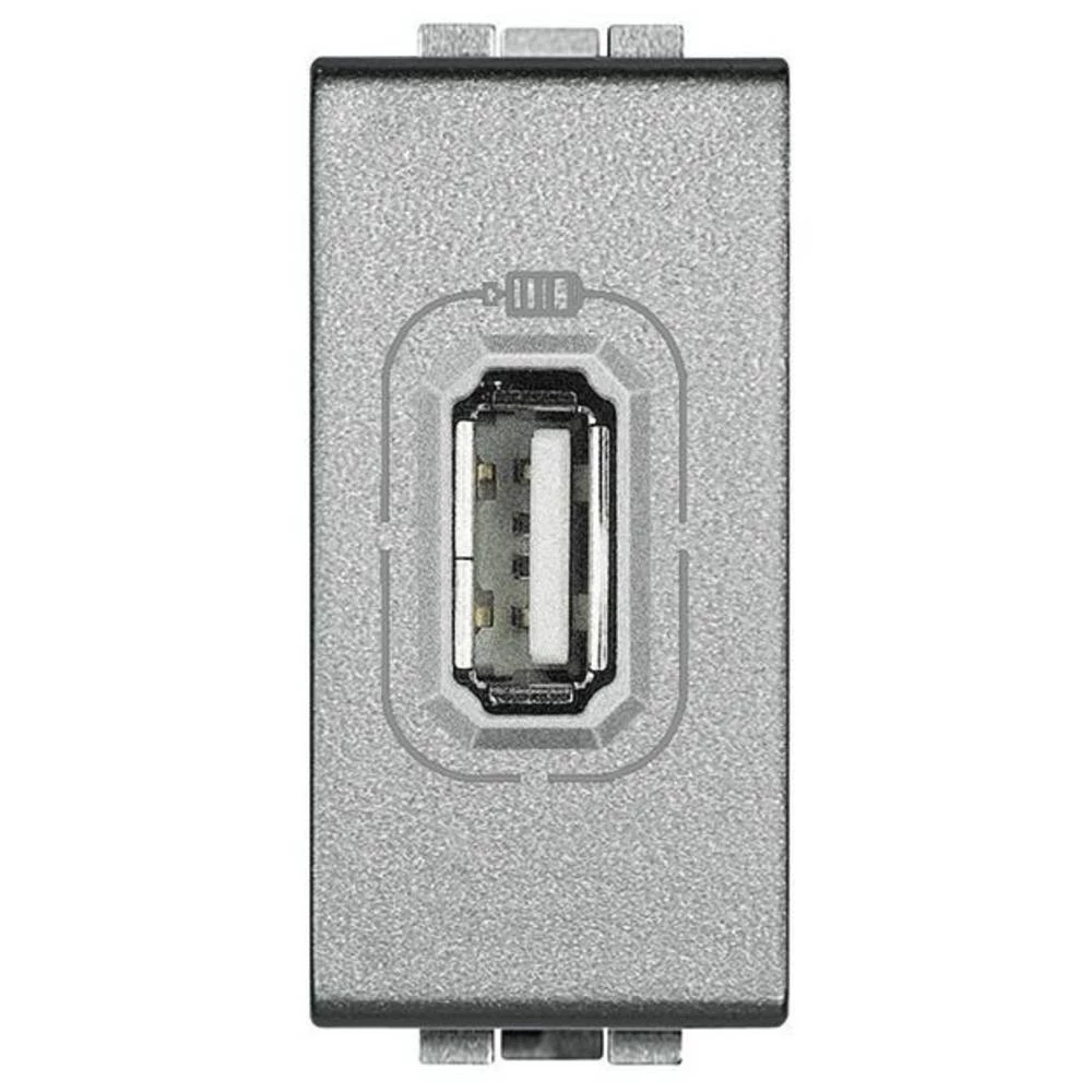 Legrand   USB utičnica Living&Light aluminij boja NT4286C1 slika