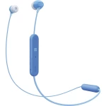 Bluetooth® Naglavne slušalice Sony WI-C300 U ušima Slušalice s mikrofonom Plava boja