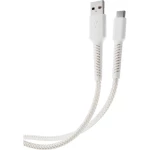Vivanco USB kabel za punjenje USB 2.0 USB-A utikač, USB-C® utikač 0.5 m bijela  63639