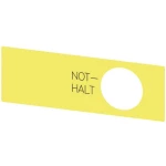 Siemens 3SU1900-0BE31-0AT0 ploča za natpise  (Š x V) 112 mm x 38 mm stop u nuždi žuta, crna 10 St.