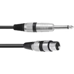 Omnitronic 3022516L XLR adapter cable [1x XLR utičnica 3-polna - 1x klinken utikač 6.3 mm (mono)] 0.90 m crna