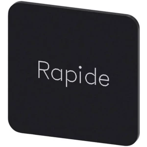 Siemens 3SU1900-0AF16-0GL0 ploča za natpise kvadratan (Š x V) 22 mm x 22 mm Rapide crna, bijela 10 St. slika