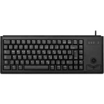 CHERRY Compact-Keyboard G84-4400 USB tipkovnica njemačka, qwertz crna ugrađeni Trackball