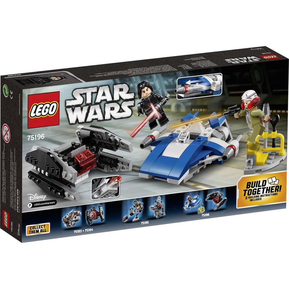 LEGO&reg; STAR WARS&trade; 75196 A-Wing &trade; vs. TIE Silencer &trade; Microfighters slika