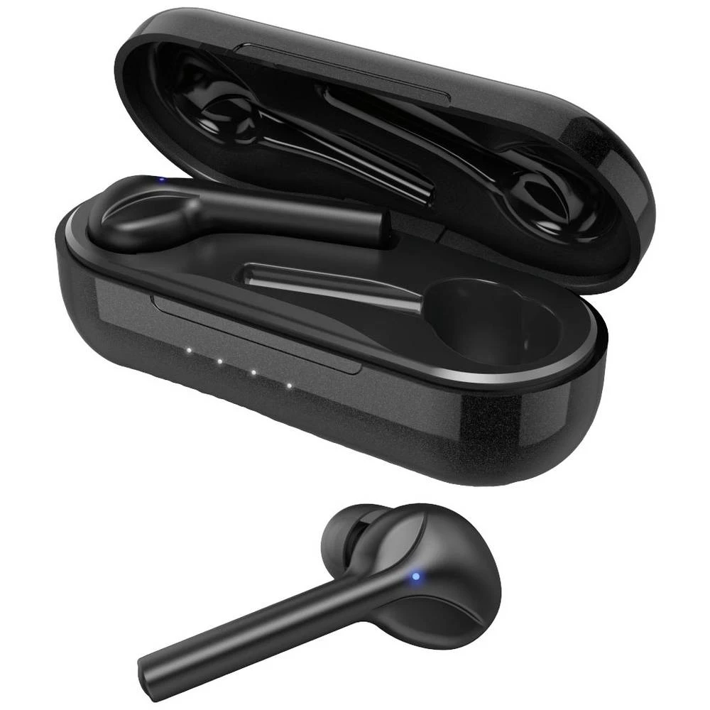 &quot,Spirit Go&quot, Bluetooth® slušalice, prave bežične, za uši, crne Hama Spirit Go HiFi In Ear slušalice Bluetooth® stereo crna slika
