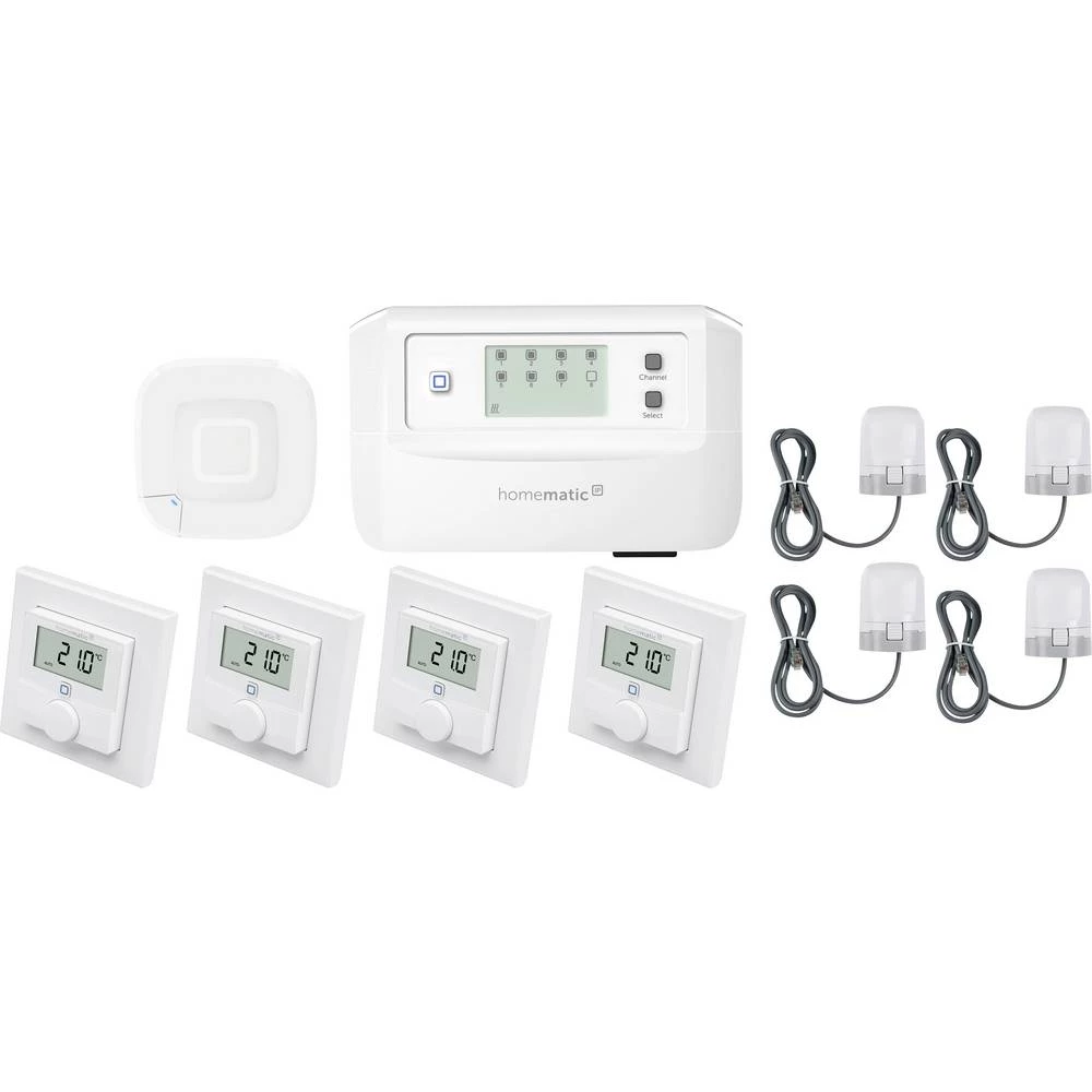 Homematic IP početni komplet podnog grijanja HmIP-HAP2+HmIP-FALMOT-C8+HmIP-WTH-1+HmIP-VDMOT slika