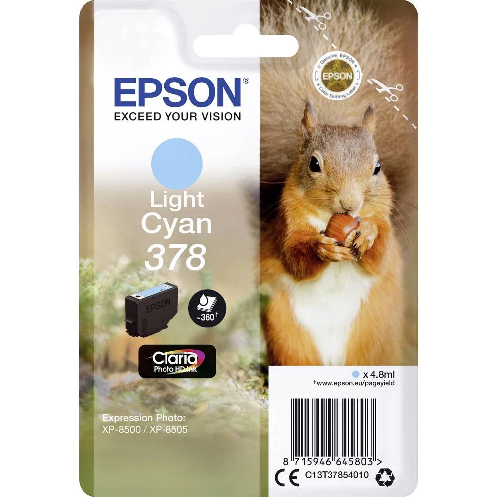 Epson tinta T3785, 378 original  svijetlo cijan C13T37854010 slika