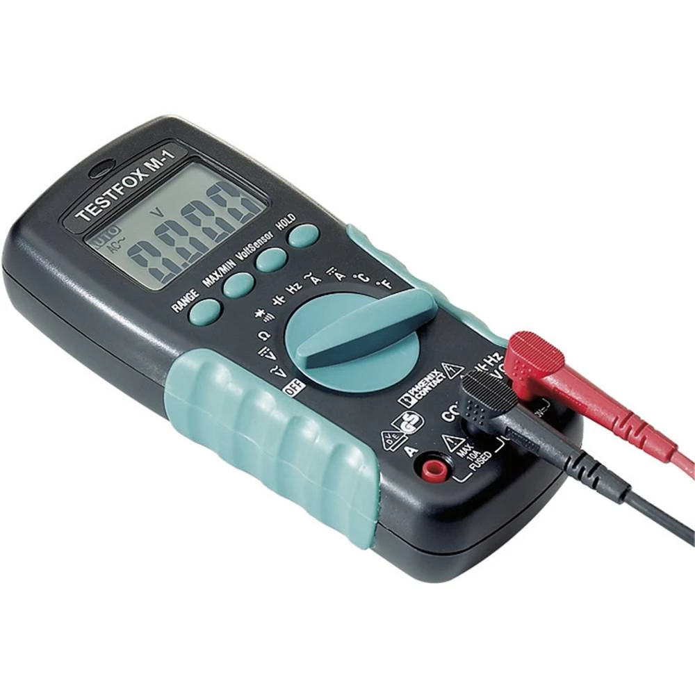 Ručni multimetar TESTFOX M-1 Phoenix Contact digitalni CAT II 1000 V, CAT III 600 V prikaz (znamenke): 2000 slika