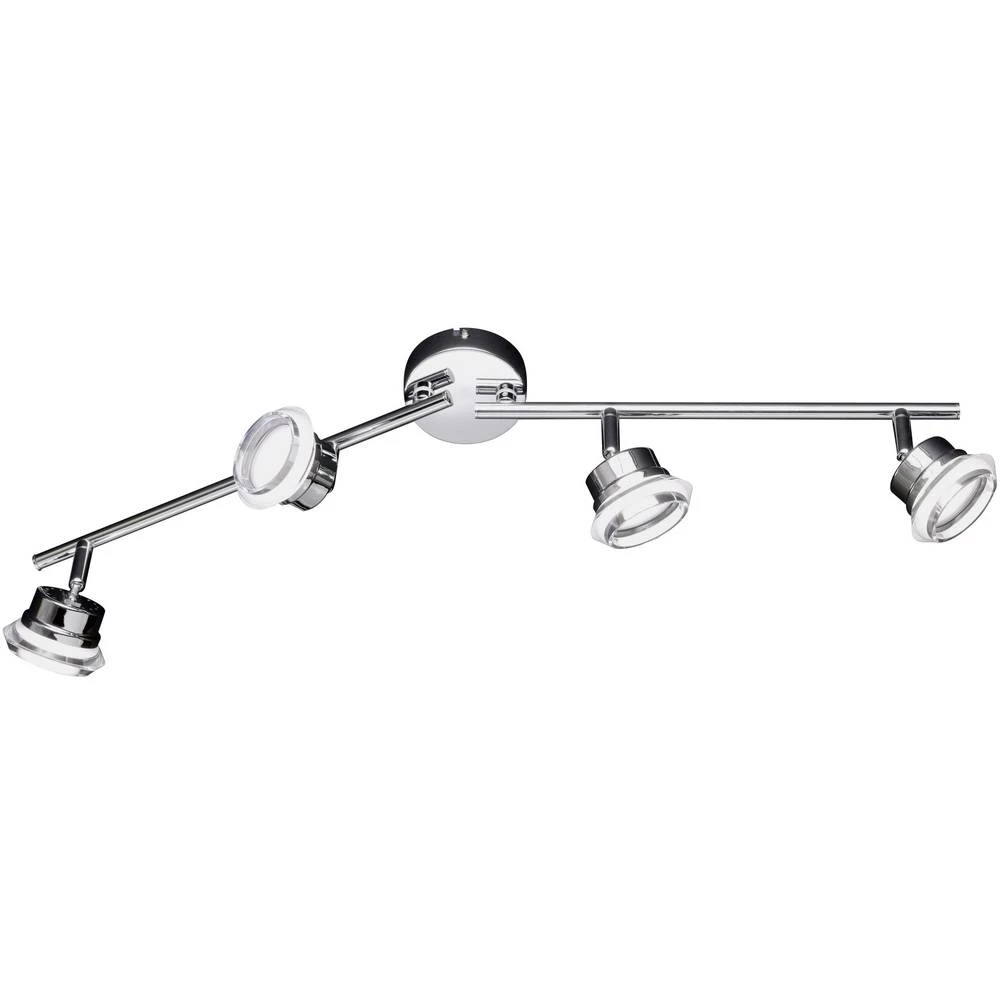 LED stropni reflektor 20 W Toplo-bijela ACTION Morgan 733604010000 Krom boja, Akrilno staklo prozirno slika