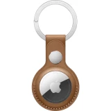 Apple AirTag Leather Key Ring AirTag prikolica Saddle Brown