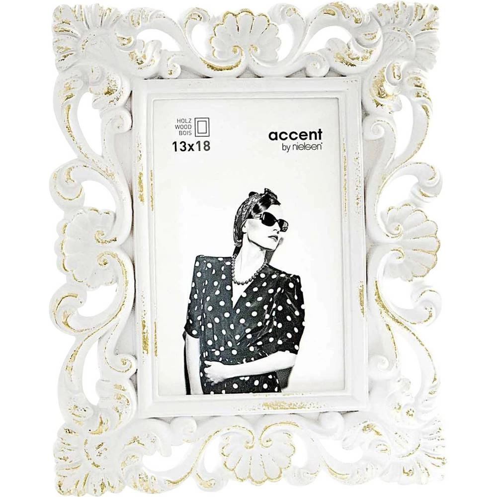 Nielsen Design 8999339 izmjenjivi okvir za slike Format papira: 13 x 18 cm bijela, zlatna slika