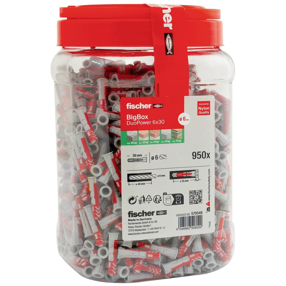 Fischer DuoPower set tipli 30 mm 6 mm 570548 950 St. slika