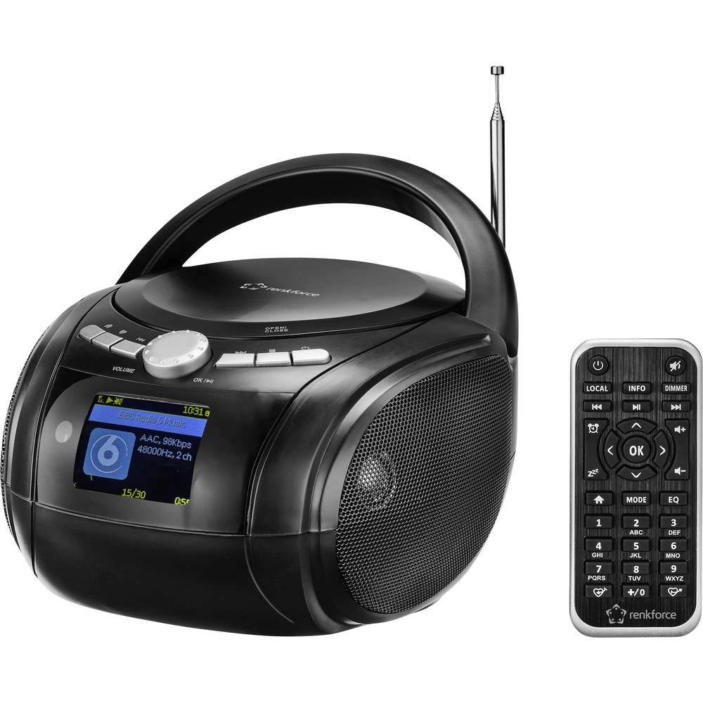 Renkforce RF-IR-300 internet CD radio DAB (1013), DAB+ (1012), internet, UKW (1014) Bluetooth®, CD, DAB+, UKW, internets slika
