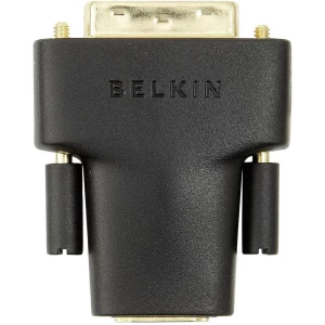 Belkin HDMI / DVI Adapter [1x Ženski konektor HDMI - 1x Muški konektor DVI, 24 + 1 pol] Crna pozlaćeni kontakti slika