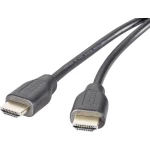 SpeaKa Professional HDMI priključni kabel 0.50 m SP-9024564 audio povratni kanal (arc), pozlaćeni kontakti crna [1x mušk