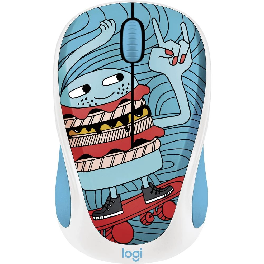 Logitech M238 Bežični miš Optički Plava boja slika