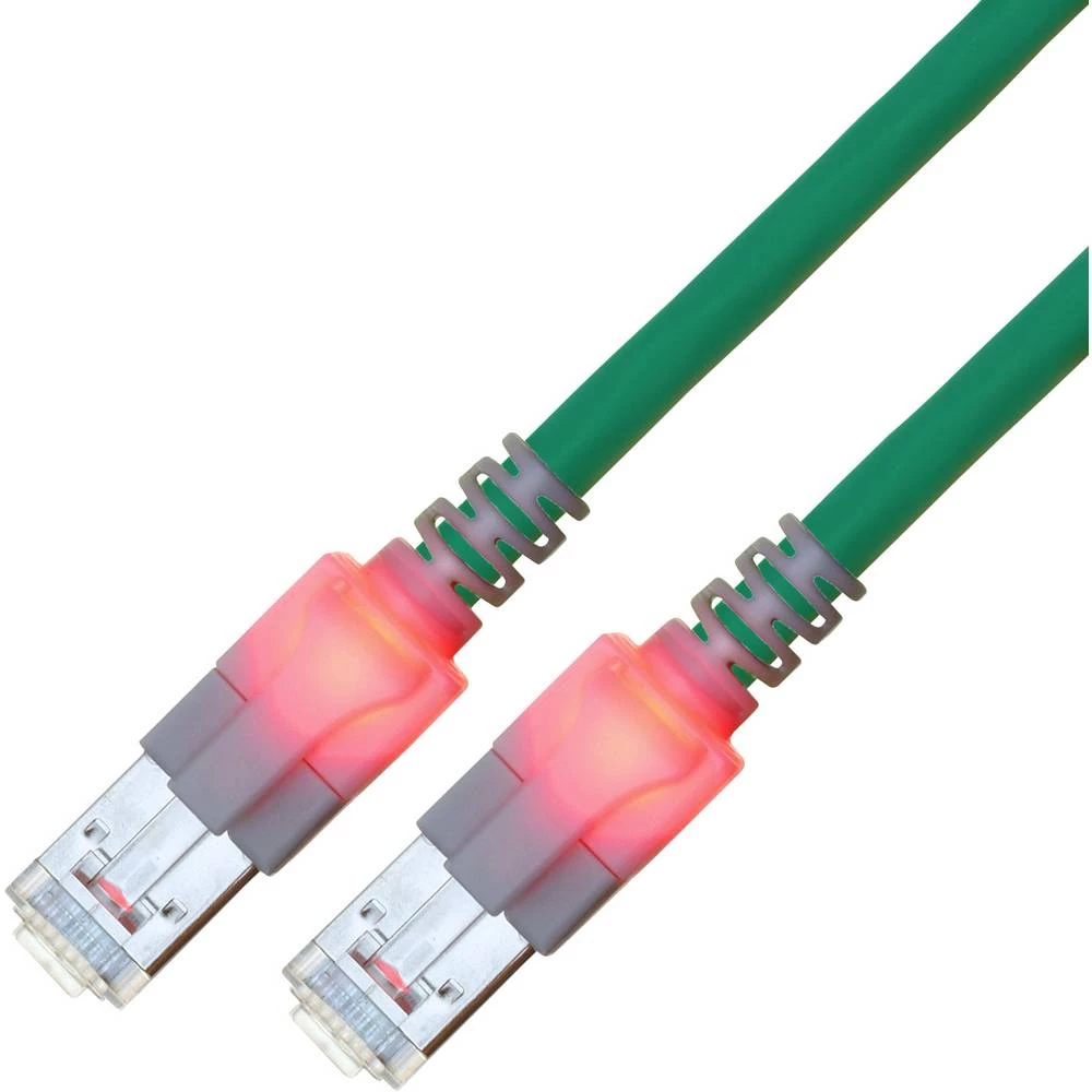 Easylan CS1OTCDCD0100 RJ45 mrežni kabel, Patch kabel CAT 6 S/FTP 10.00 m tirkizna dvostruko zaštićen, bez halogena, vatr slika