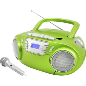 soundmaster SCD5800GR N/A ukw, USB, kaseta, radio snimač uklj. mikrofon zelena slika