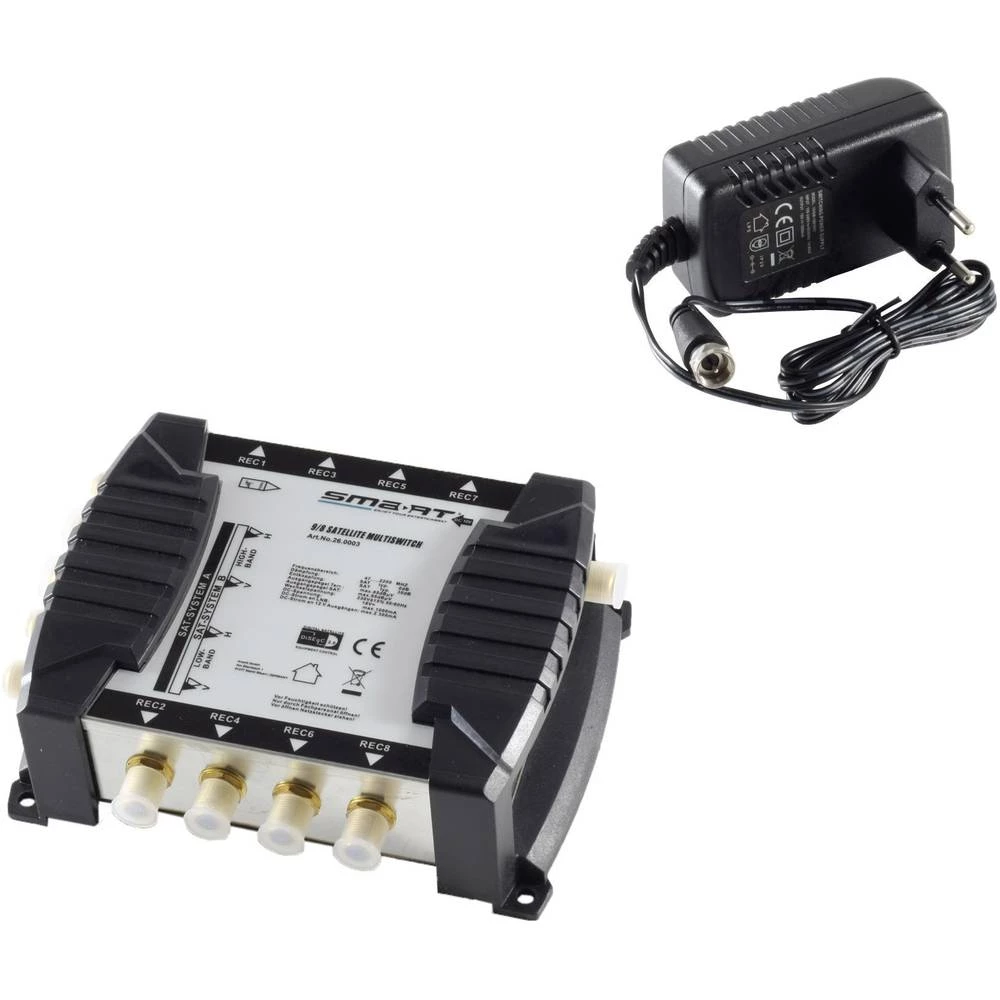 Satelitski multiprekidač Smart MSE98NT Ulazi: 9 (8 Sat/1 zemaljske) Broj sudionika: 8 slika