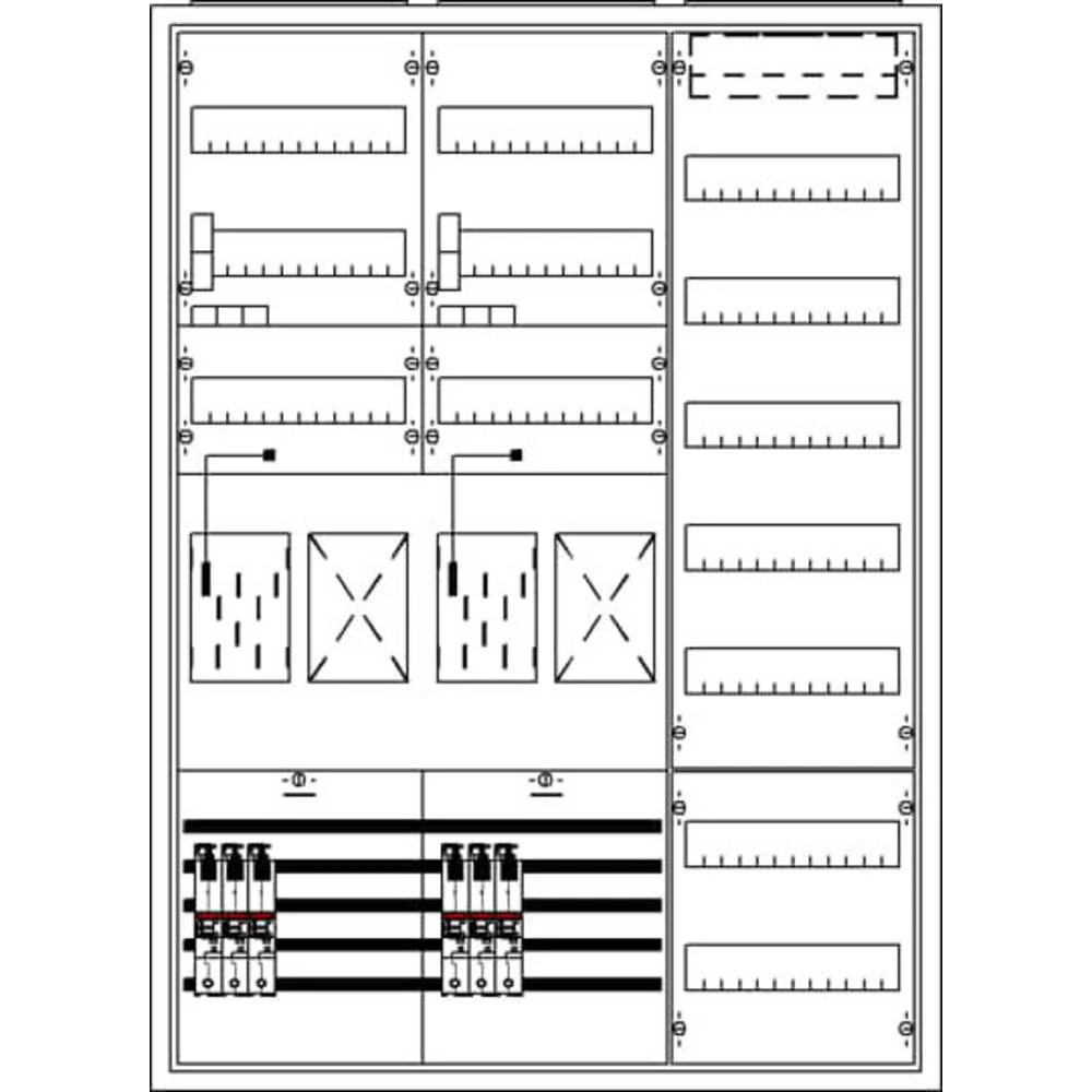 Striebel & John 2CPX032527R9999 KS3267A50 ormar za brojilo   Broj redova = 3 slika