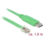 Delock USB-A zu RJ45 Adapterski kabel USB 2.0 USB-A utikač, RJ45 utikač 1.80 m zelena 62960