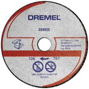 Dremel DSM520 2615S510JB rezna ploča ravna 20 mm 3 St. slika