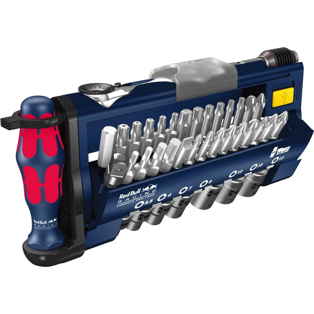 Bit komplet 39-dijelni Wera Tool-Check PLUS Red Bull Racing Edition 05227704001 Ravni prorez, Unutarnji TORX, Križni Pozidriv, K slika
