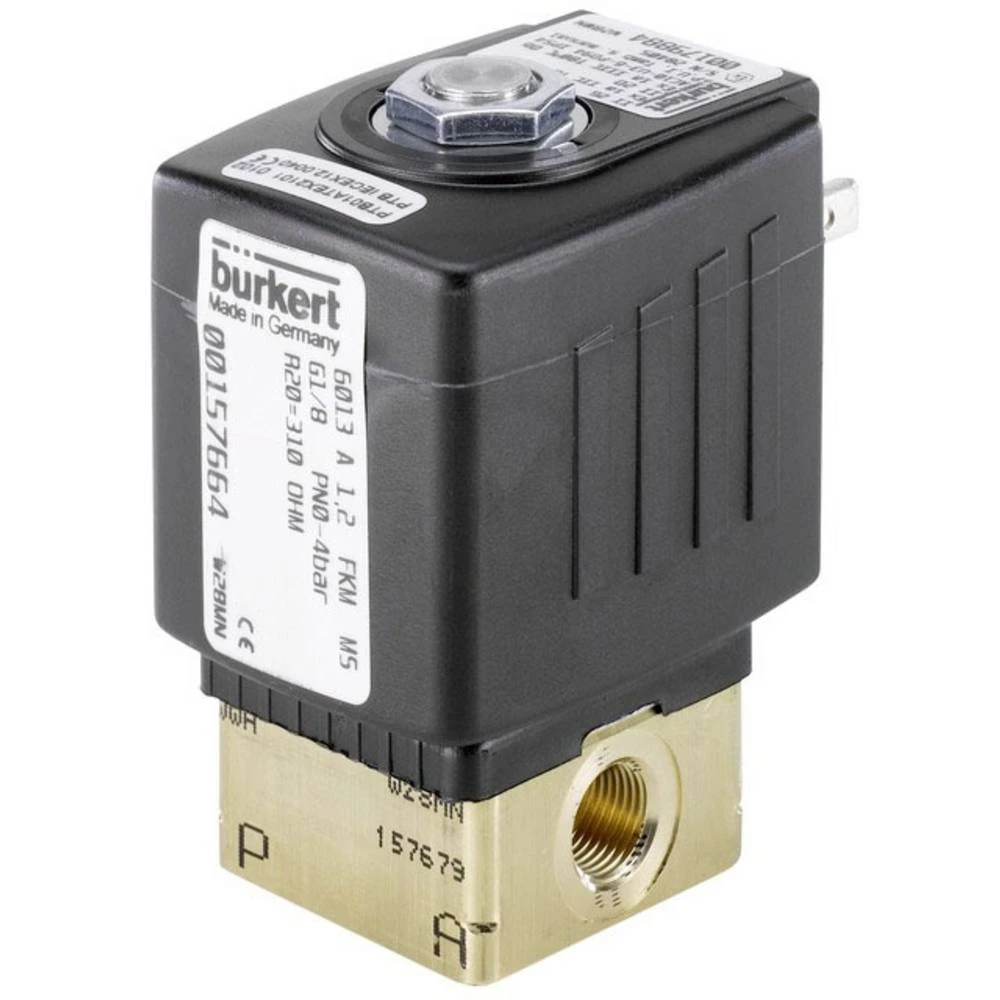 Bürkert elektromagnetski ventil 266294 6013 12 V g 1/4 Nazivna širina 6 mm izravno djelovanje 1 St. slika