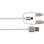 Skross USB kabel [1x USB - 1x muški konektor USB-C™, muški konektor micro USB , muški konektor Apple dock lightning] 1.