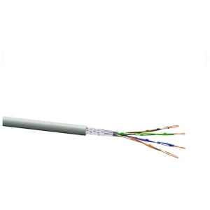 VOKA Kabelwerk 10307500-100 mrežni kabel cat 5e SF/UTP 4 x 2 x 0.205 mm² siva (RAL 7035) 100 m slika
