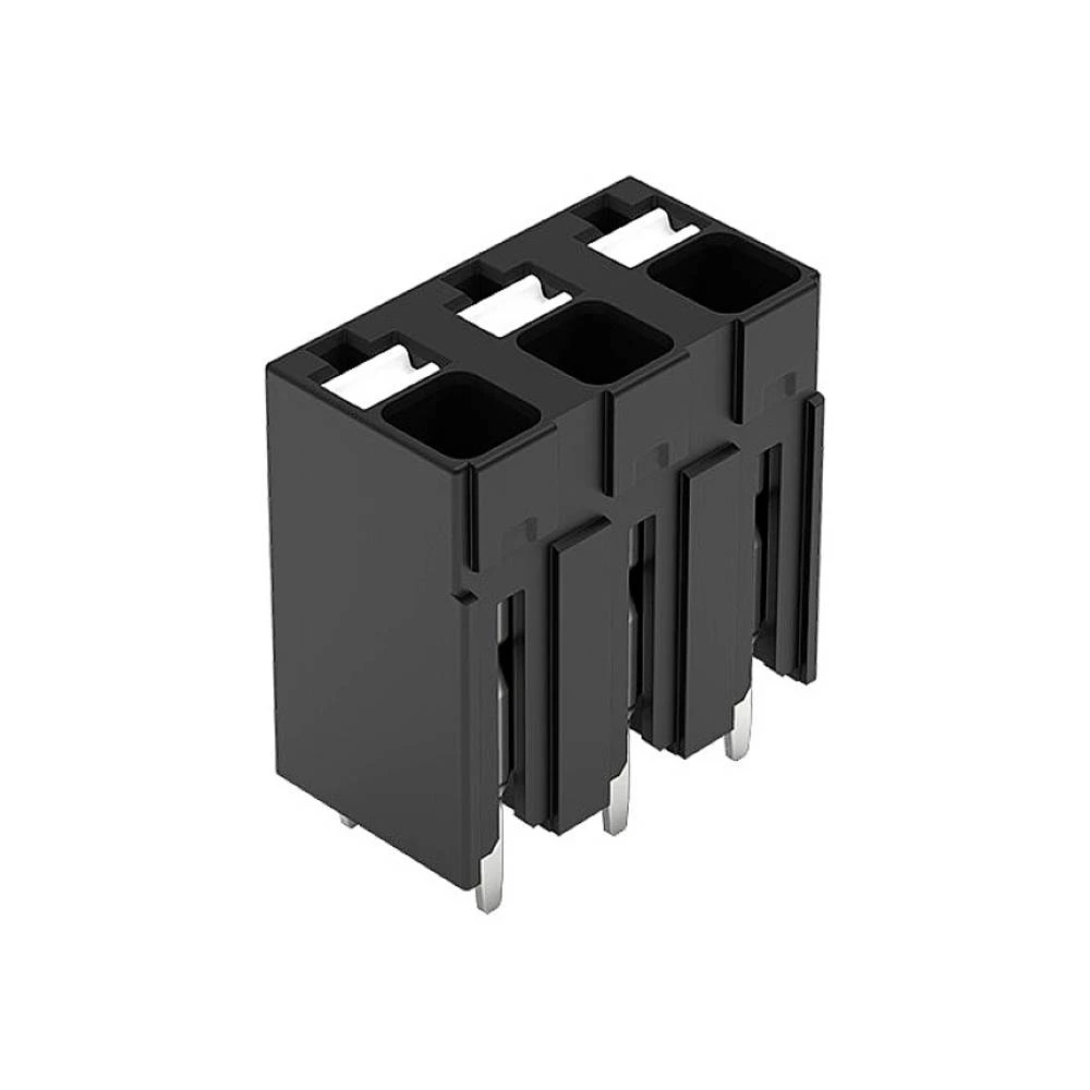 THR PCB terminal, potiskivači, 1,5 mm², korak 5 mm, 3 stup, ugurati CAGE CLAMP®, 1,50 mm², crno WAGO 2086-3103 stezaljka za tiskane ploče 1.50 mm² Broj polova (broj) 3 crna 1 St. slika