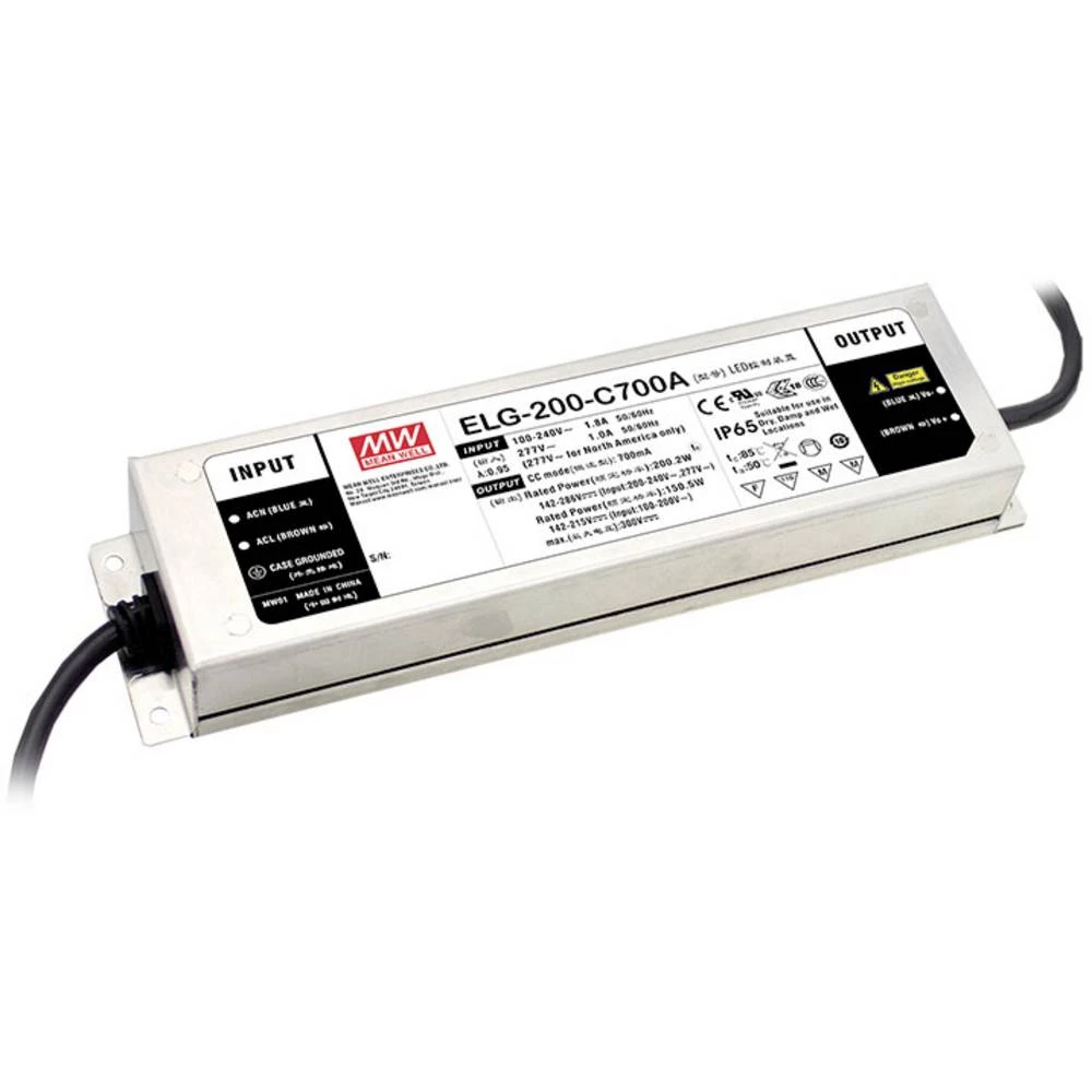 Mean Well led pogonski sklop konstantna struja 200.2 W 700 mA 142 - 286 V/DC< slika