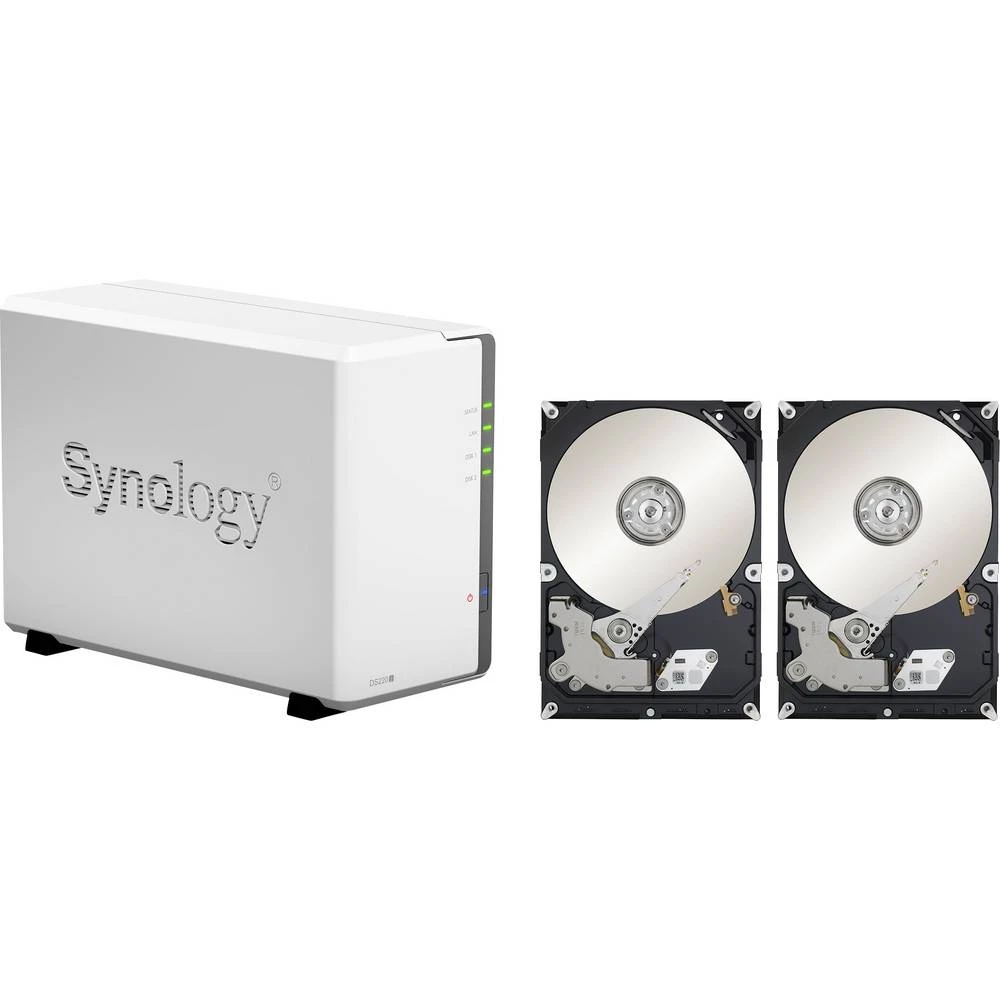 Synology DiskStation DS220j nas server 16 TB 2 Bay opremljen 2x ovjerenim tvrdim diskom od 8TB DS220J-16TB-FR slika