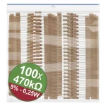 Quadrios 22P079 komplet ugljenoslojnih otpora 470 kΩ aksijalno ožičen  0.25 W 5 % 1 Set