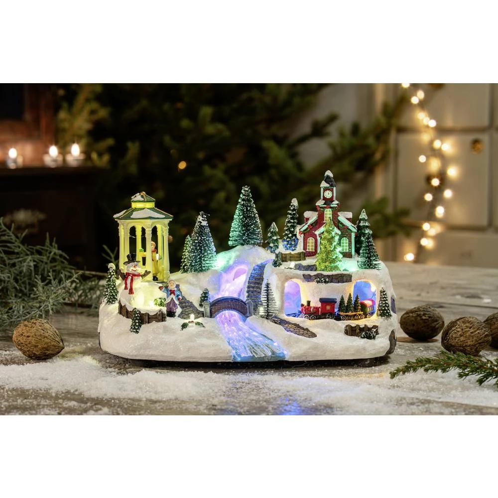 Hellum 524680 selo, crkva, vlak RGB LED slika