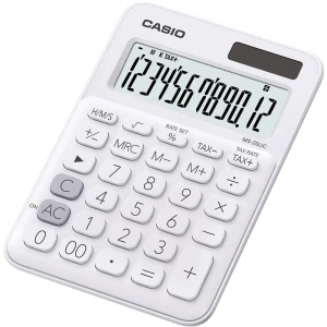 Stolni kalkulator Casio MS-20UC Ružičasta Zaslon (broj mjesta): 12 solarno napajanje, baterijski pogon (Š x V x d) 105 x 23 x 14 slika
