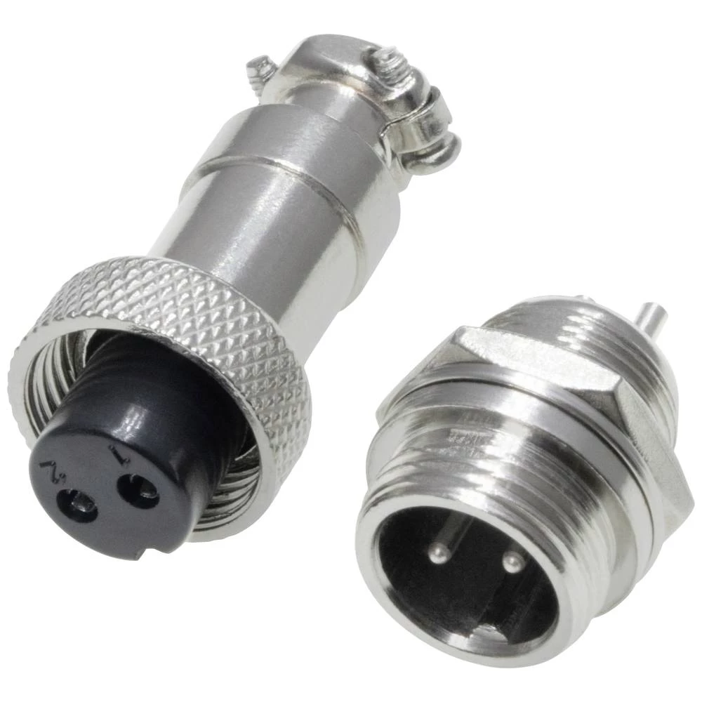 453541  okrugli konektori  ženski, ugradbeni, utikač  Ukupan broj polova: 2      1 Set slika