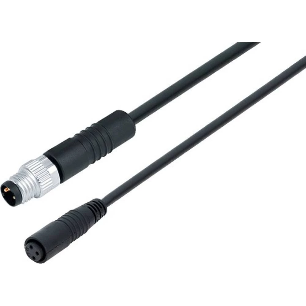 binder 79 5060 10 03-20 utični konektor za senzor/aktivator, konfekcionirani ravni muški konektor, žženski konektor, rav slika