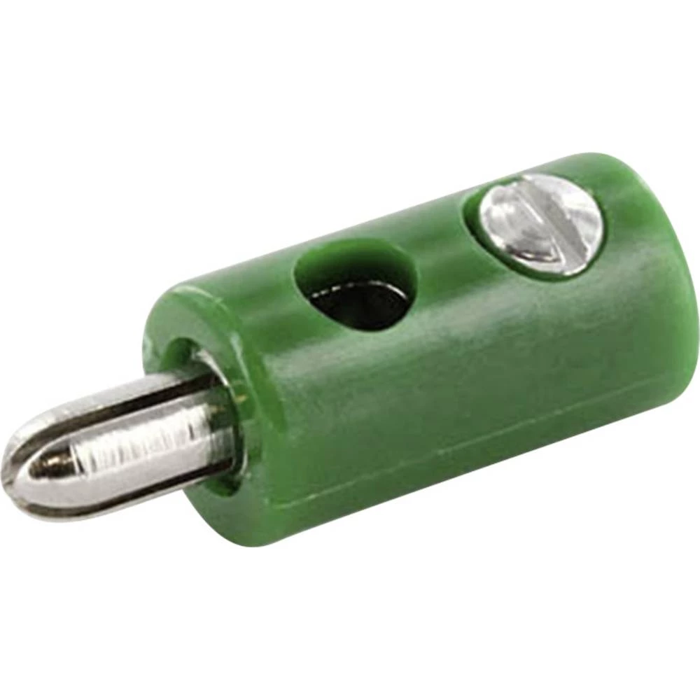 Laboratorijski muški konektor Ravni muški konektor Zatik-&Oslash;: 2.6 mm Zelena econ connect 100 ST slika