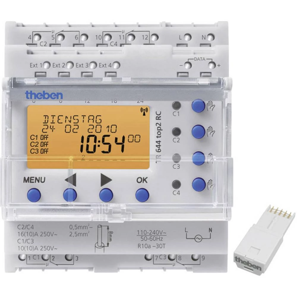 Uklopni sat Theben TR 644 top2 RC 110 V slika